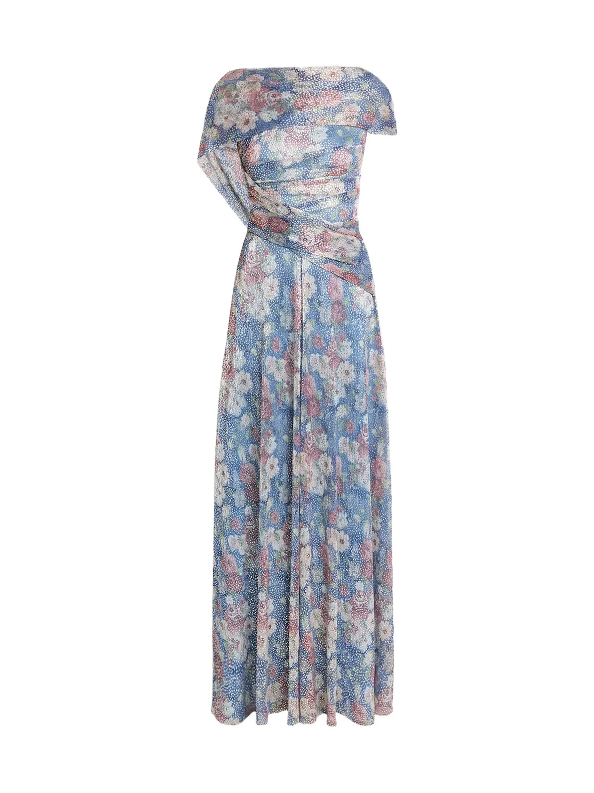 Women's Floral Metallic Voile Gown Women's Floral Metallic Voile Gown