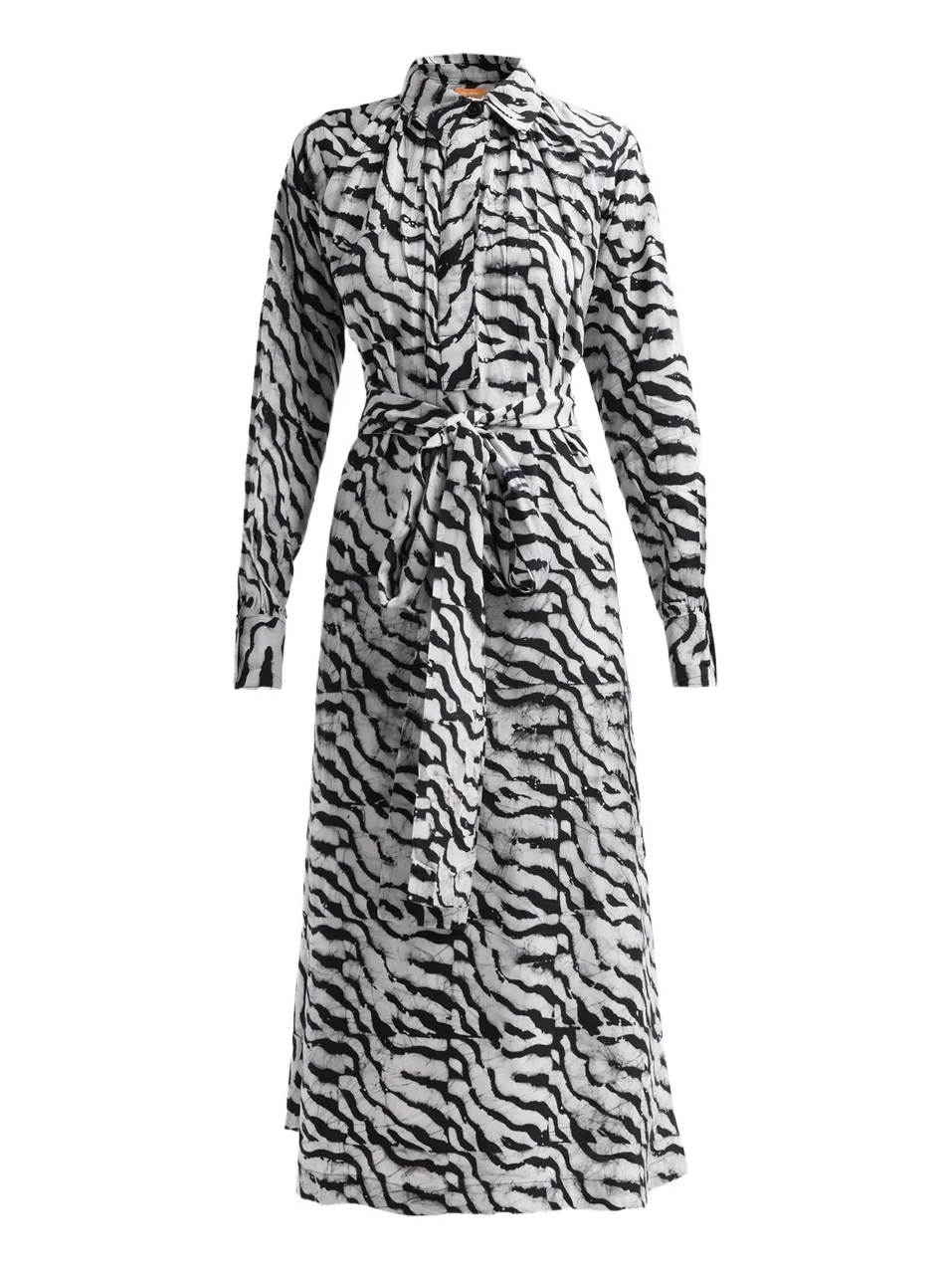 Elisamama Women's Isla Printed Tie-Waist Midi Dress