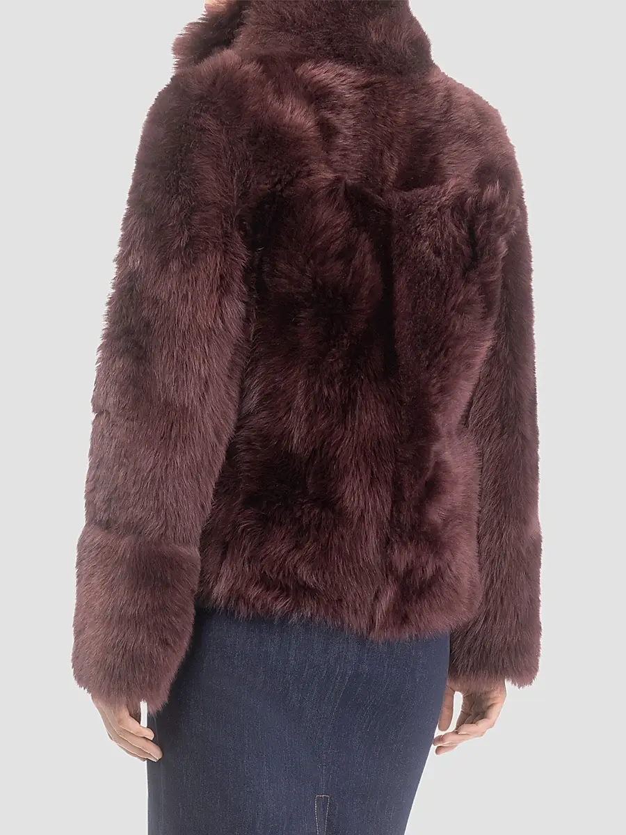 Gorski Women's Toscana Shearling Lamb Reversible Coat | Thumbnail 5 Gorski Women's Toscana Shearling Lamb Reversible Coat | Thumbnail 5