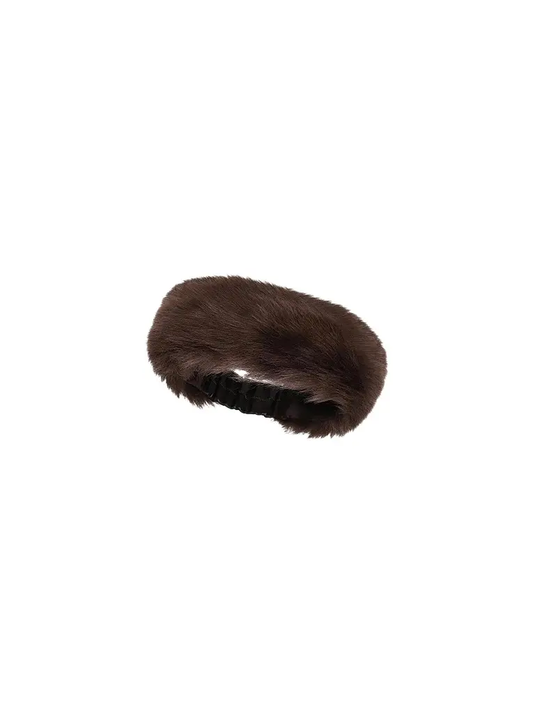 Gorski Women's Merinillo Shearling Lamb Headband - Brown | Image 1 Gorski Women's Merinillo Shearling Lamb Headband - Brown | Image 1