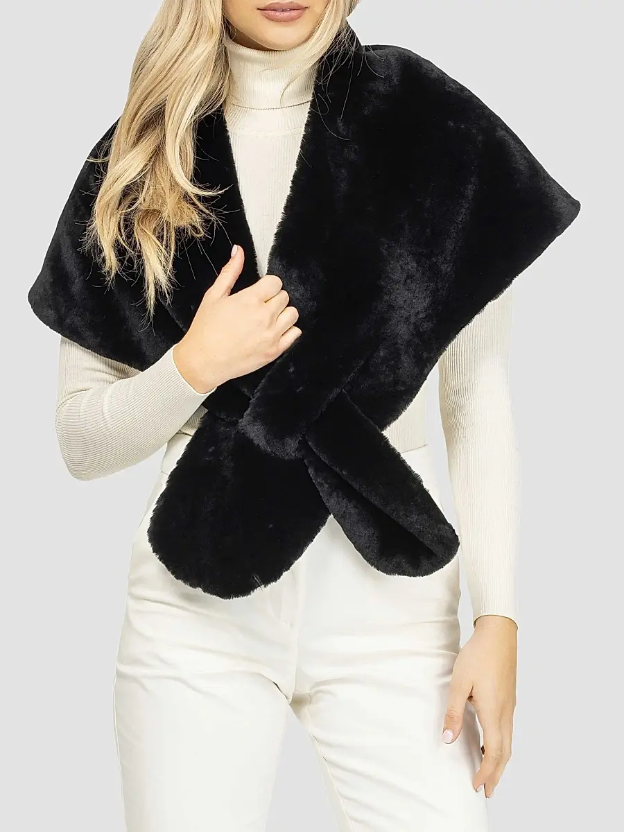 Gorski Women's Select Shearling Lamb Stole | Thumbnail 3 Gorski Women's Select Shearling Lamb Stole | Thumbnail 3