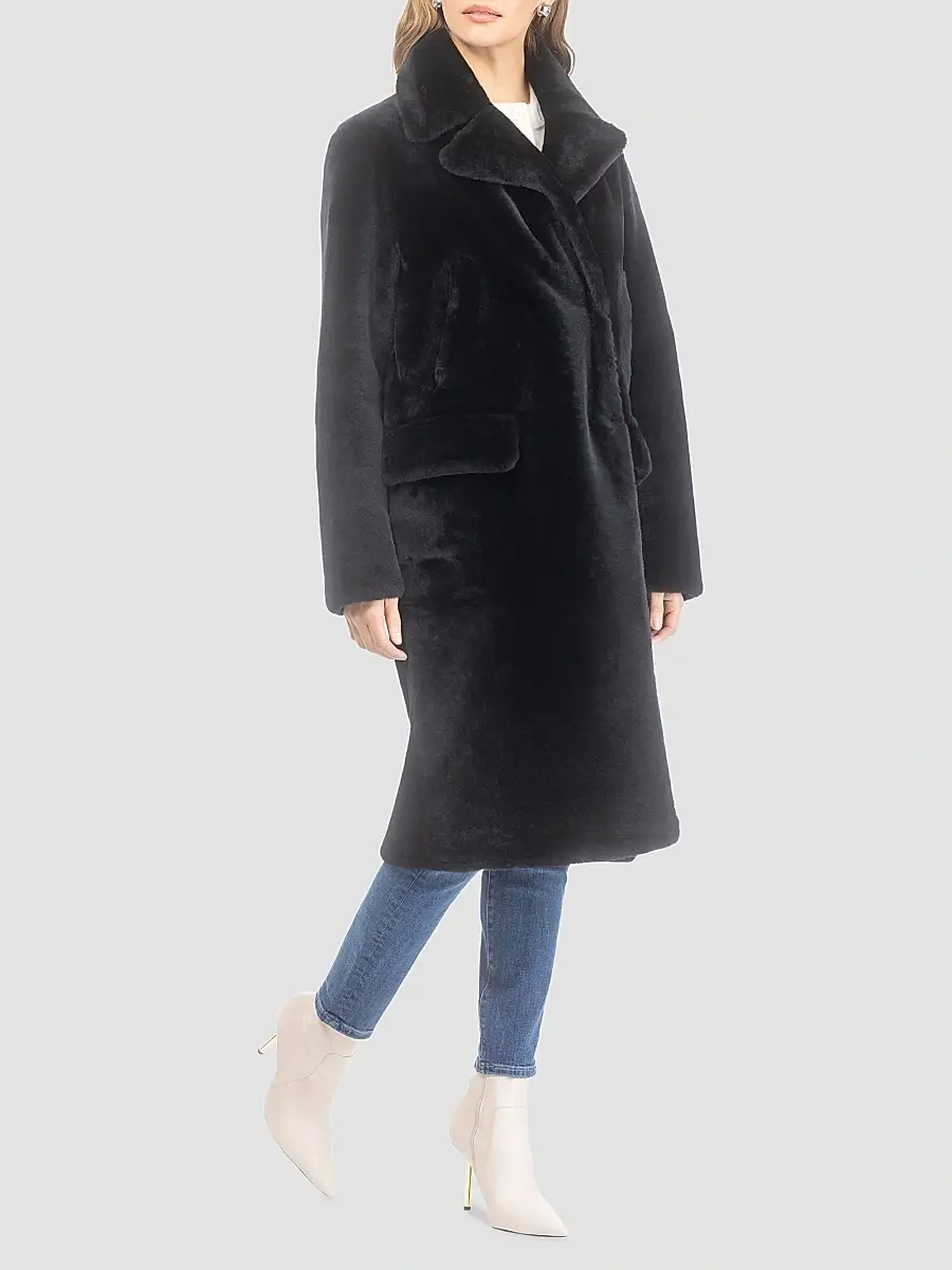 Gorski Women's Merino Shearling Lamb Short Coat | Thumbnail 2 Gorski Women's Merino Shearling Lamb Short Coat | Thumbnail 2