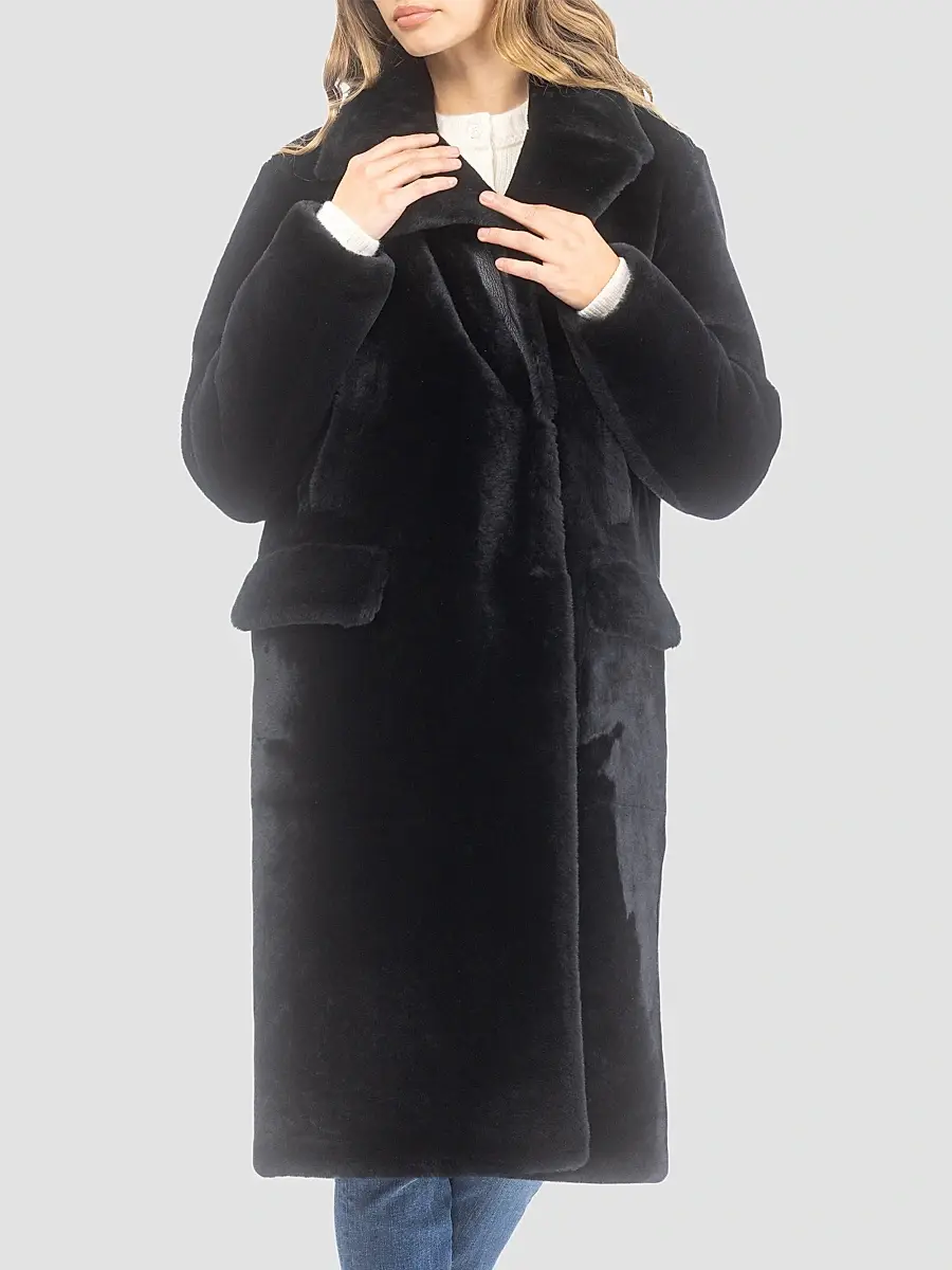 Gorski Women's Merino Shearling Lamb Short Coat | Thumbnail 3 Gorski Women's Merino Shearling Lamb Short Coat | Thumbnail 3