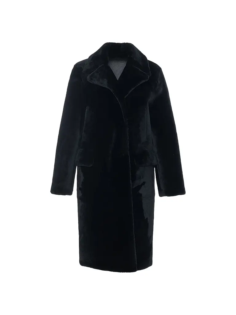 Gorski Women's Merino Shearling Lamb Short Coat - Black - Size Large | Image 1 Gorski Women's Merino Shearling Lamb Short Coat - Black - Size Large | Image 1