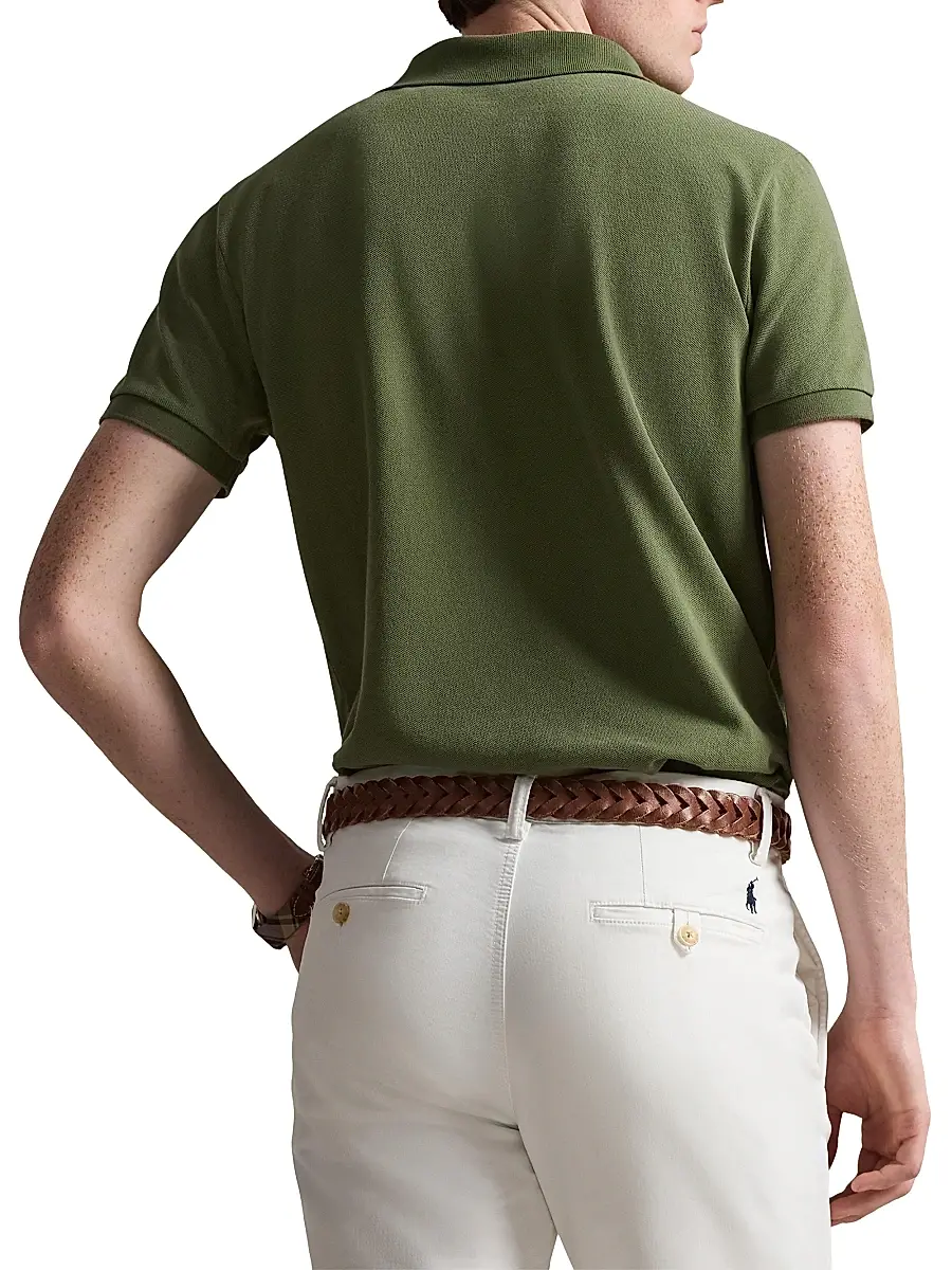 Polo Ralph Lauren Men's Custom-Slim-Fit Mesh Polo Shirt | Thumbnail 4