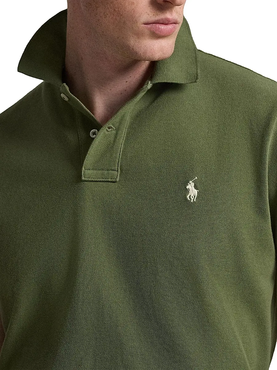 Polo Ralph Lauren Men's Custom-Slim-Fit Mesh Polo Shirt | Thumbnail 5