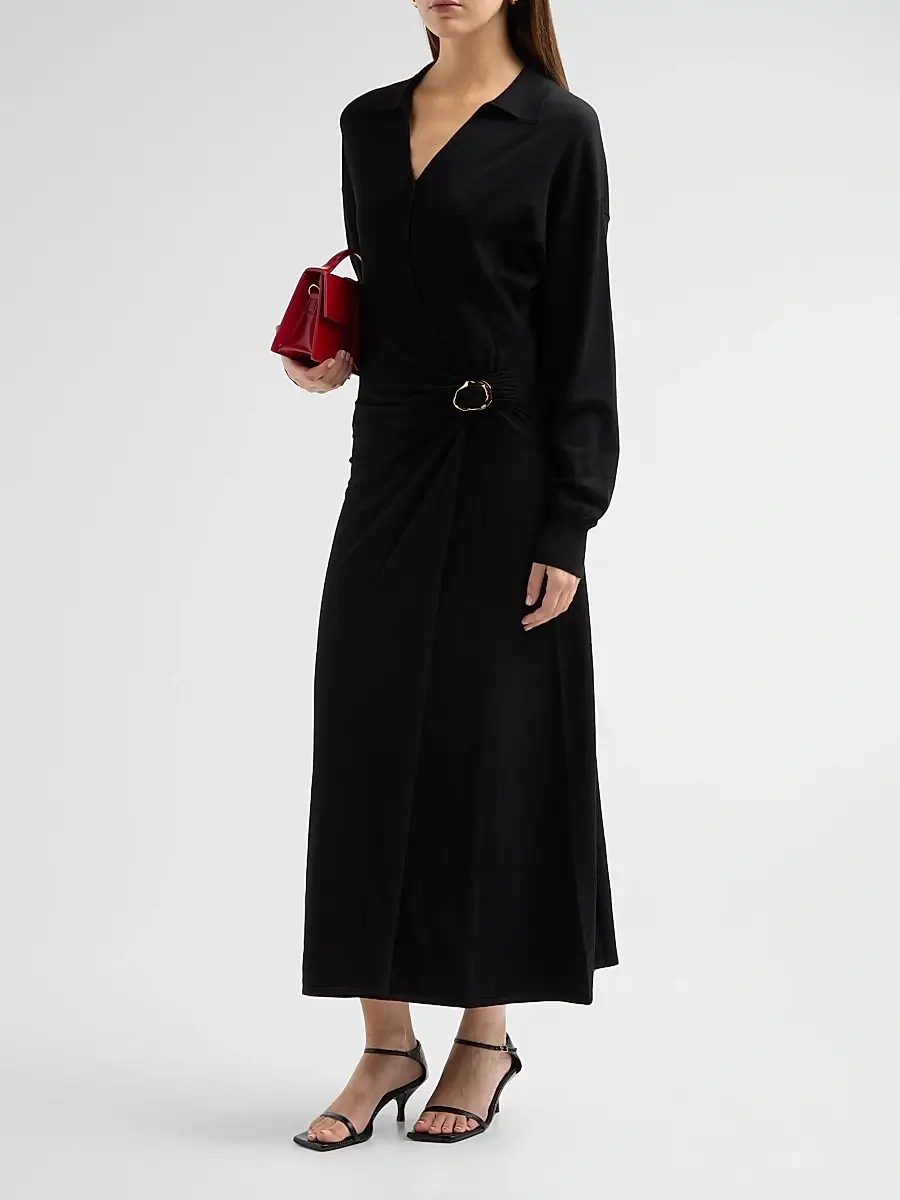 Altuzarra Women's Ellington Faux-Wrap Midi Dress | Thumbnail 4 Altuzarra Women's Ellington Faux-Wrap Midi Dress | Thumbnail 4