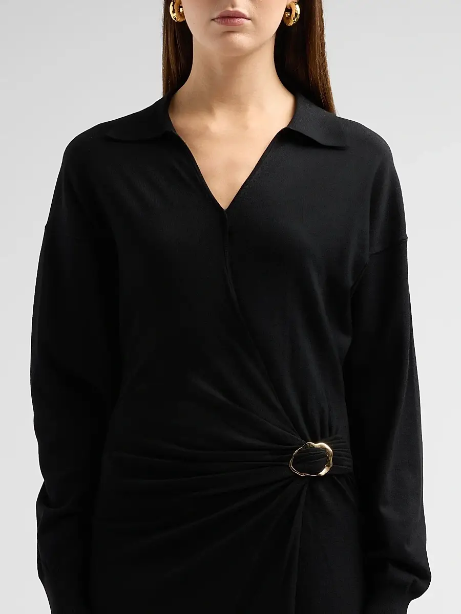 Altuzarra Women's Ellington Faux-Wrap Midi Dress | Thumbnail 5 Altuzarra Women's Ellington Faux-Wrap Midi Dress | Thumbnail 5