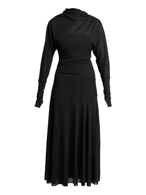 Women's Golda Draped Jersey Midi Dress Women's Golda Draped Jersey Midi Dress