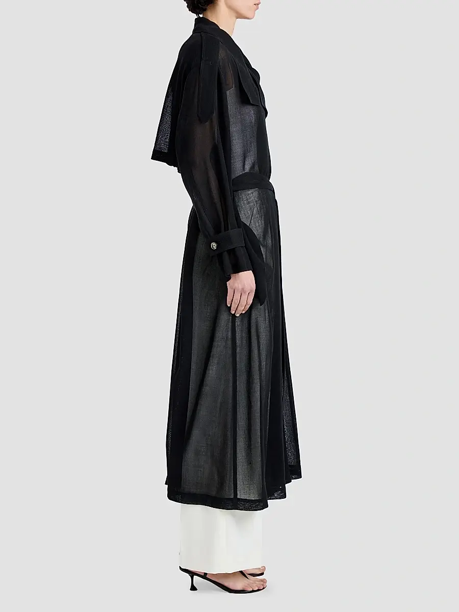 Proenza Schouler Women's Esha Sheer Wool Coat | Thumbnail 5 Proenza Schouler Women's Esha Sheer Wool Coat | Thumbnail 5