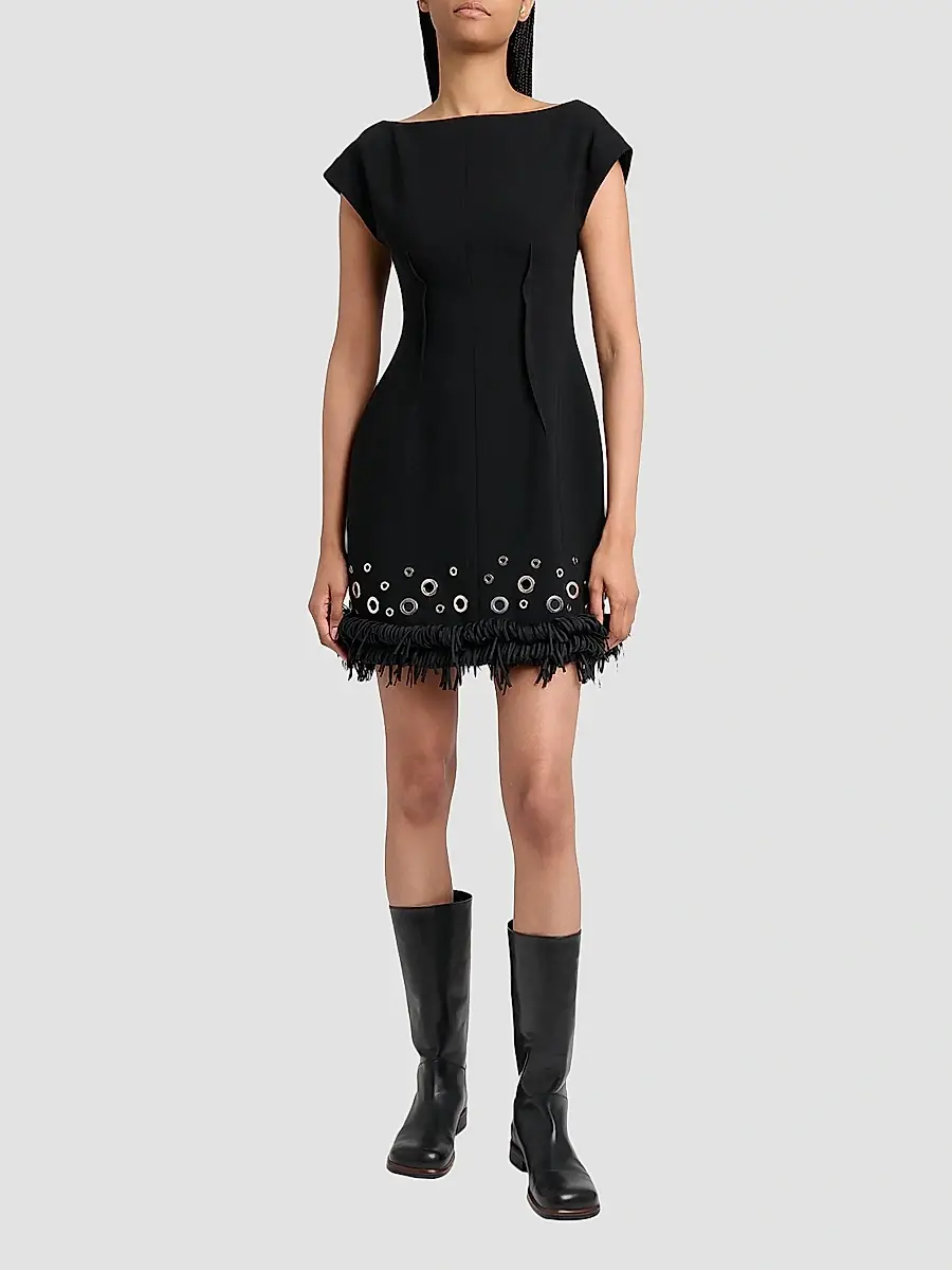 Proenza Schouler Women's Grazziela Grommet Mini Dress | Thumbnail 2 Proenza Schouler Women's Grazziela Grommet Mini Dress | Thumbnail 2