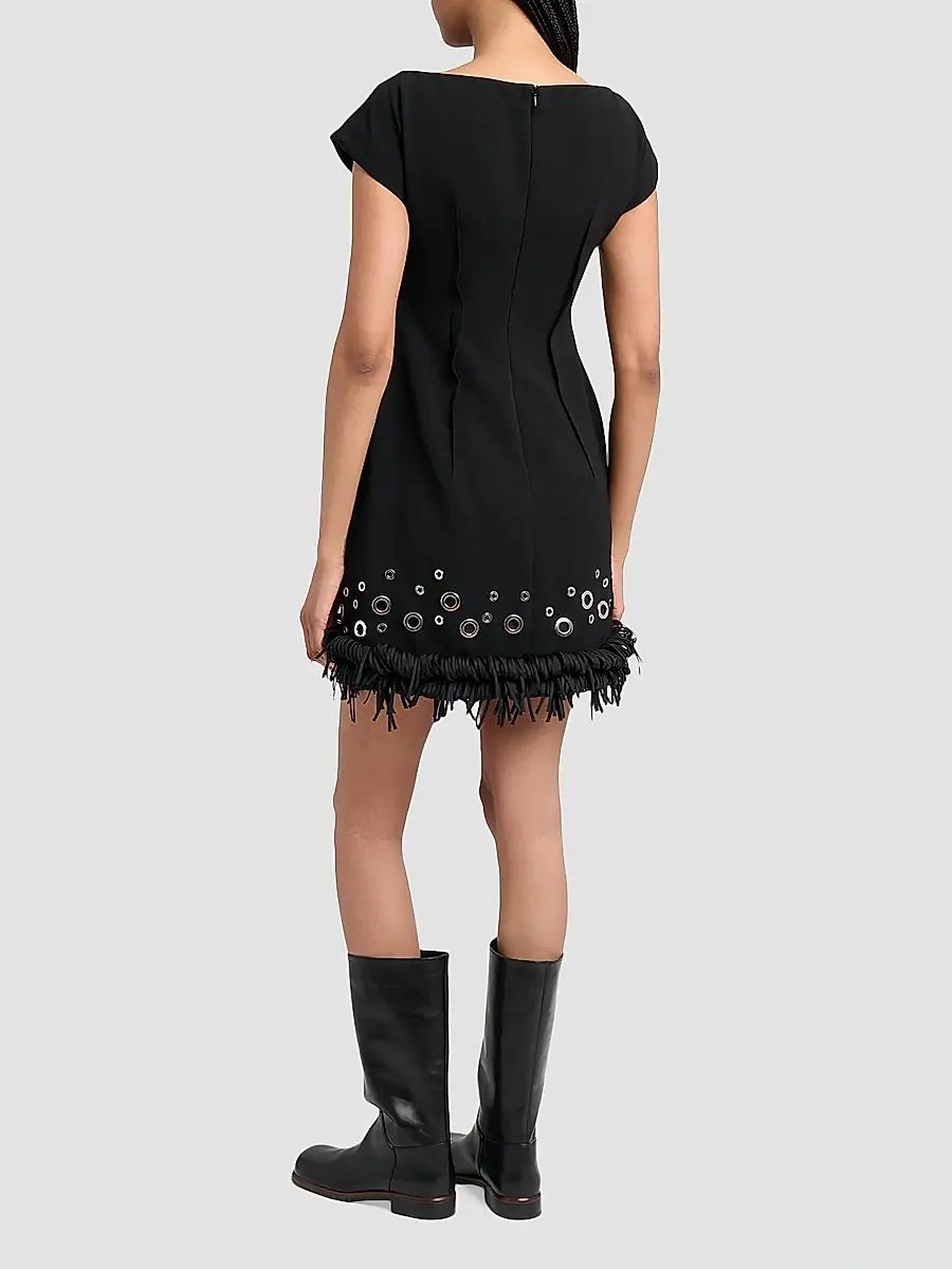 Proenza Schouler Women's Grazziela Grommet Mini Dress | Thumbnail 3 Proenza Schouler Women's Grazziela Grommet Mini Dress | Thumbnail 3