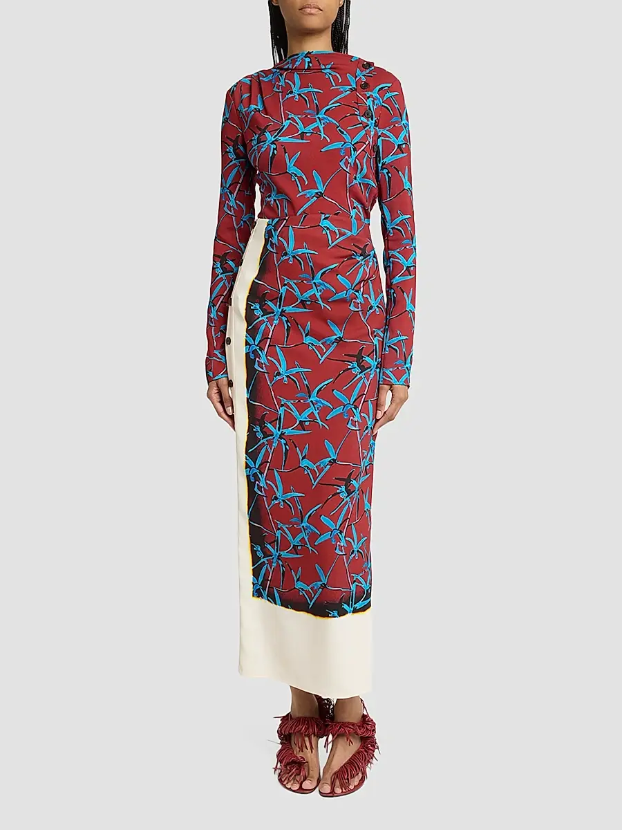 Proenza Schouler Women's Anais Printed Cady Top | Thumbnail 2
