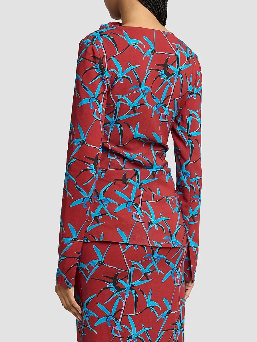 Proenza Schouler Women's Anais Printed Cady Top | Thumbnail 3 Proenza Schouler Women's Anais Printed Cady Top | Thumbnail 3