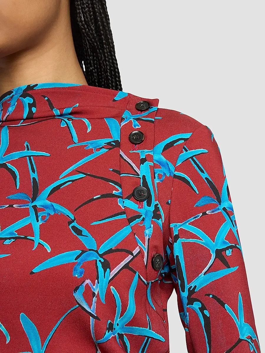 Proenza Schouler Women's Anais Printed Cady Top | Thumbnail 5 Proenza Schouler Women's Anais Printed Cady Top | Thumbnail 5