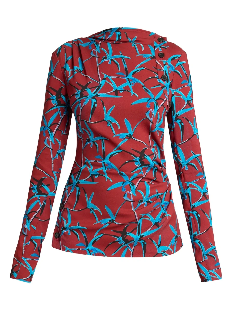 Women's Anais Printed Cady Top