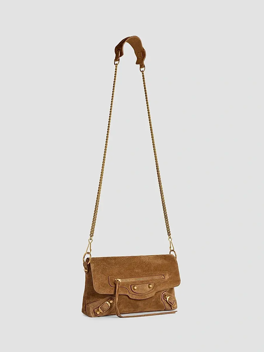 Balenciaga Women's Le City Clutch with Chain - Camel | Thumbnail 6