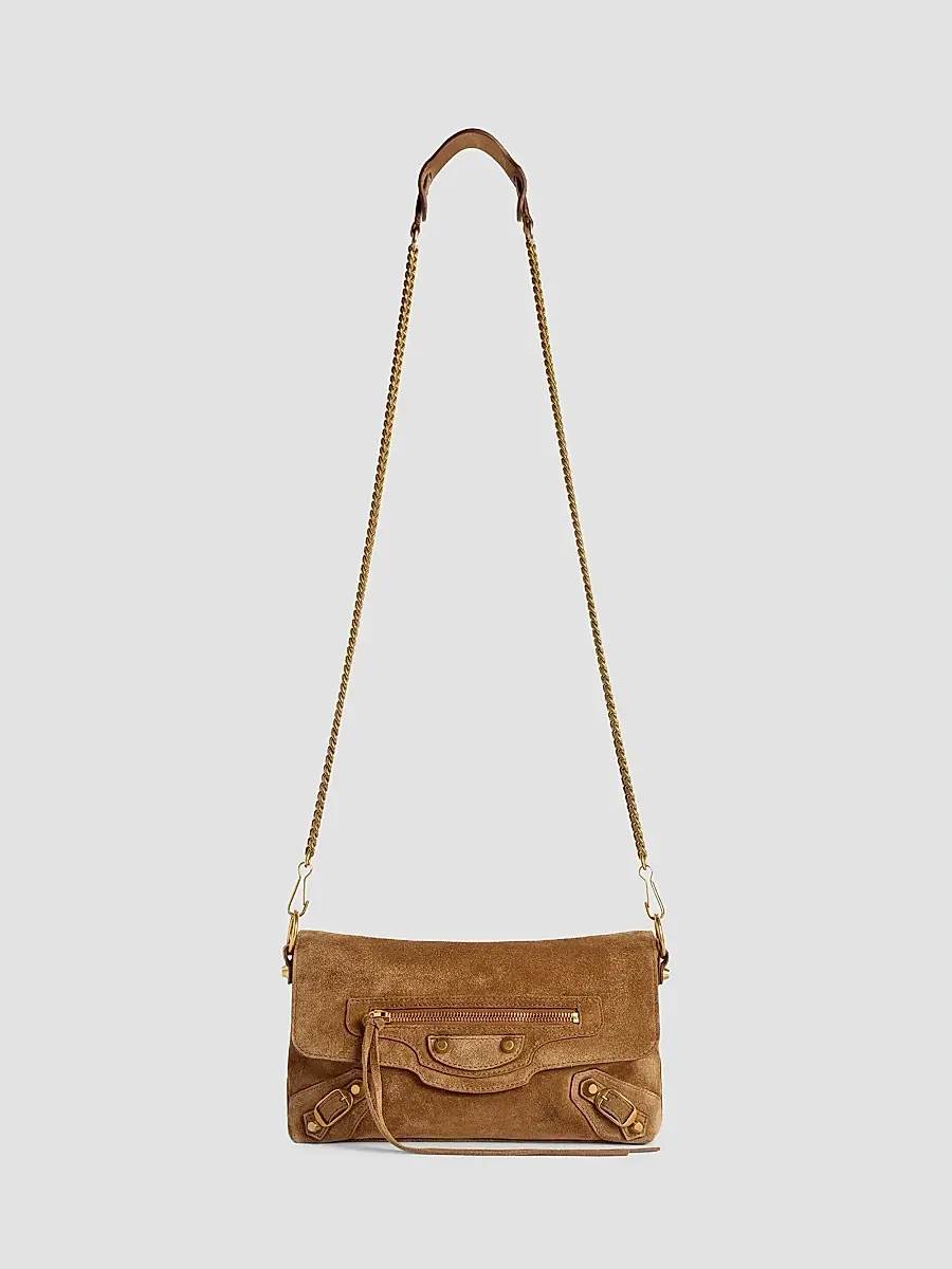 Balenciaga Women's Le City Clutch with Chain - Camel | Thumbnail 7