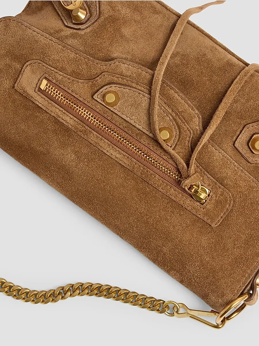 Balenciaga Women's Le City Clutch with Chain - Camel | Thumbnail 9
