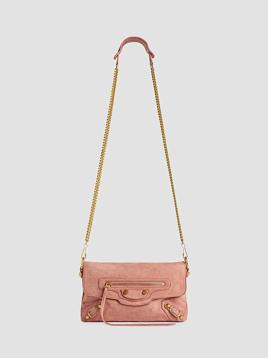 Balenciaga Women's Le City Clutch with Chain - Light Terracotta | Thumbnail 5