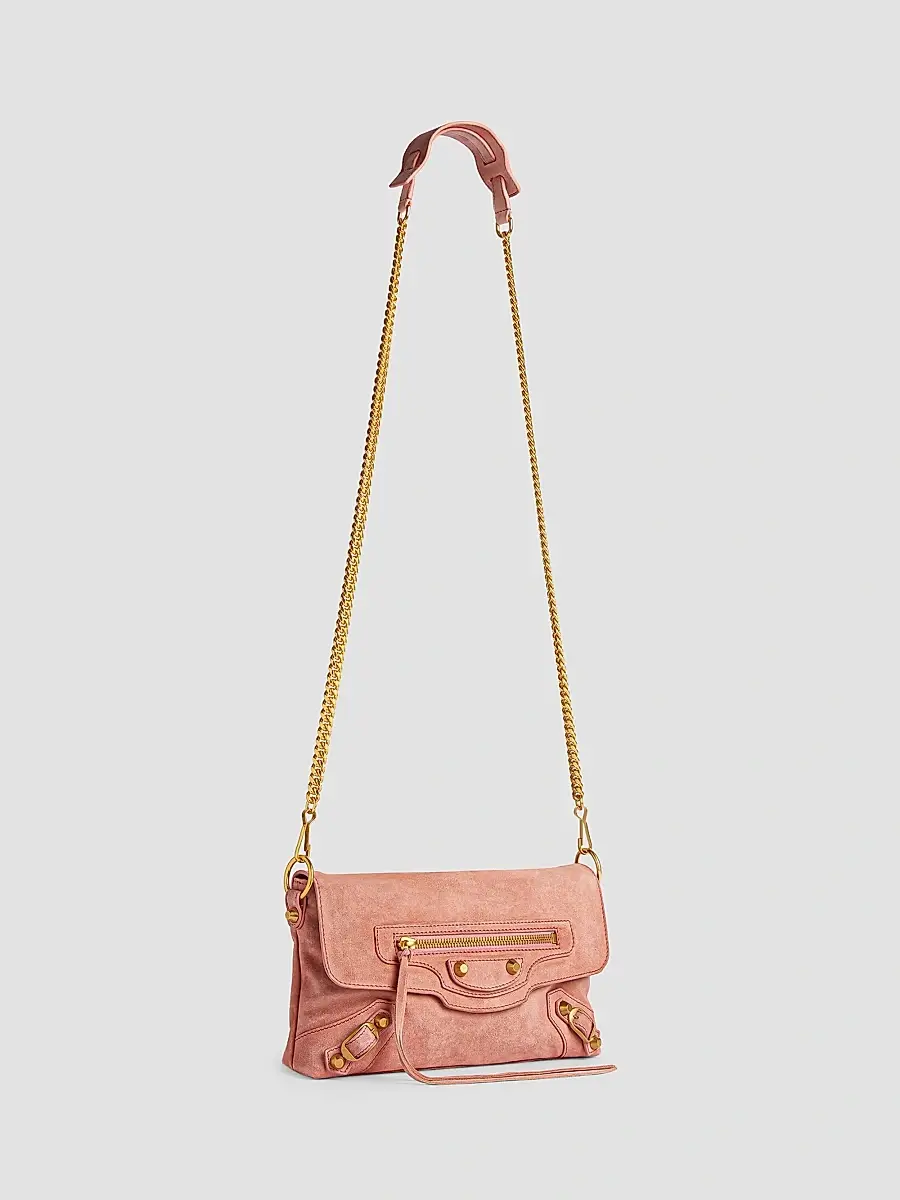 Balenciaga Women's Le City Clutch with Chain - Light Terracotta | Thumbnail 7