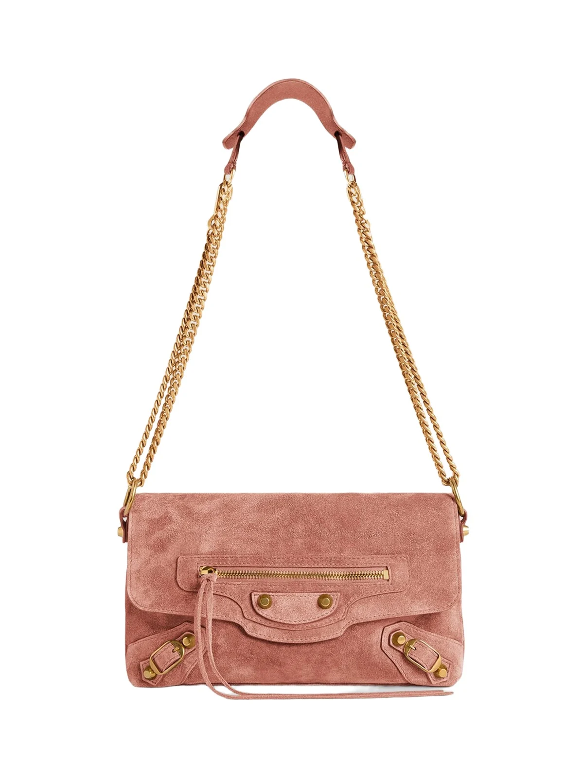 Balenciaga Women's Le City Clutch with Chain - Light Terracotta