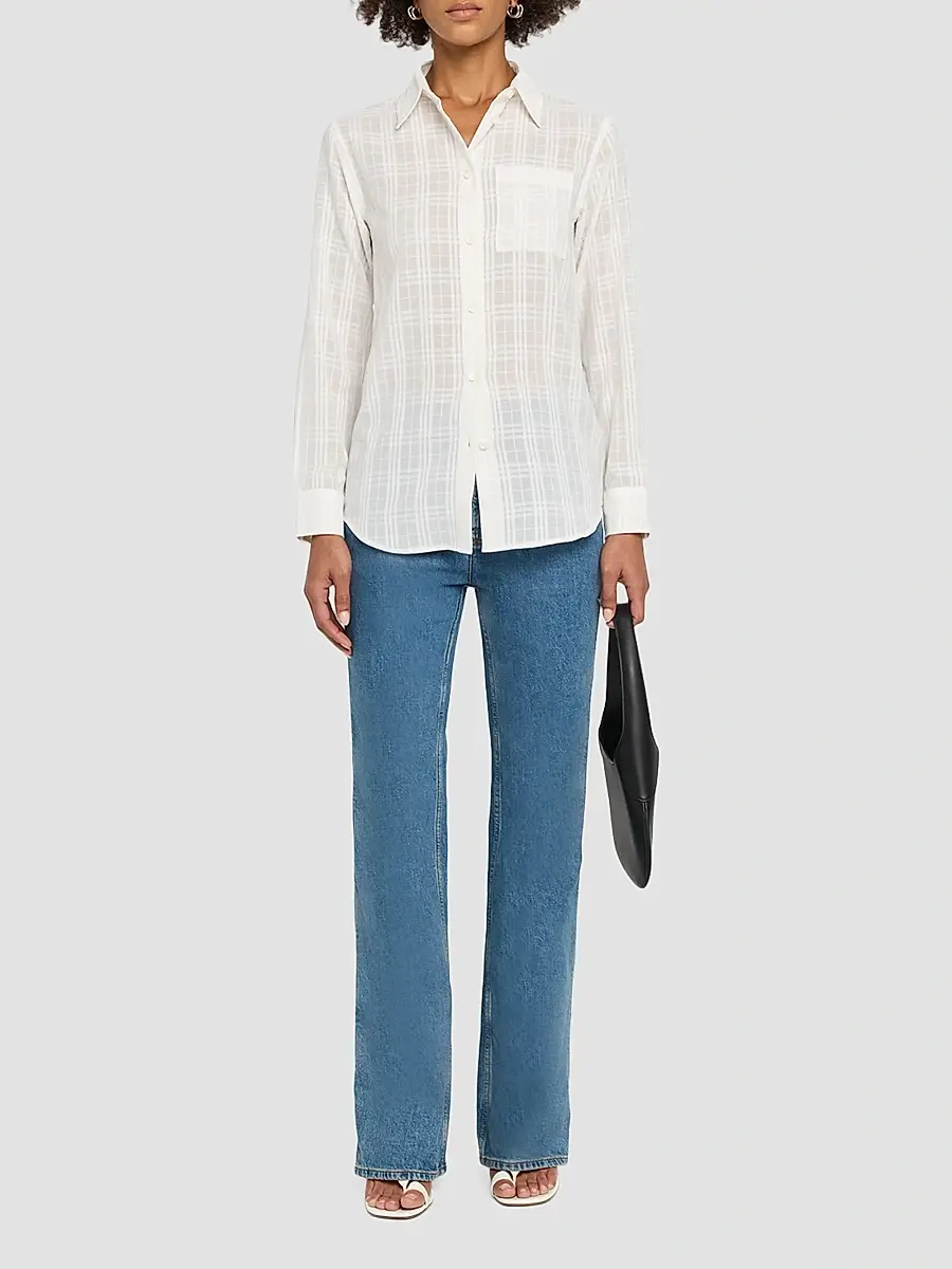 Burberry Women's Emma Check Cotton Shirt | Thumbnail 2 Burberry Women's Emma Check Cotton Shirt | Thumbnail 2