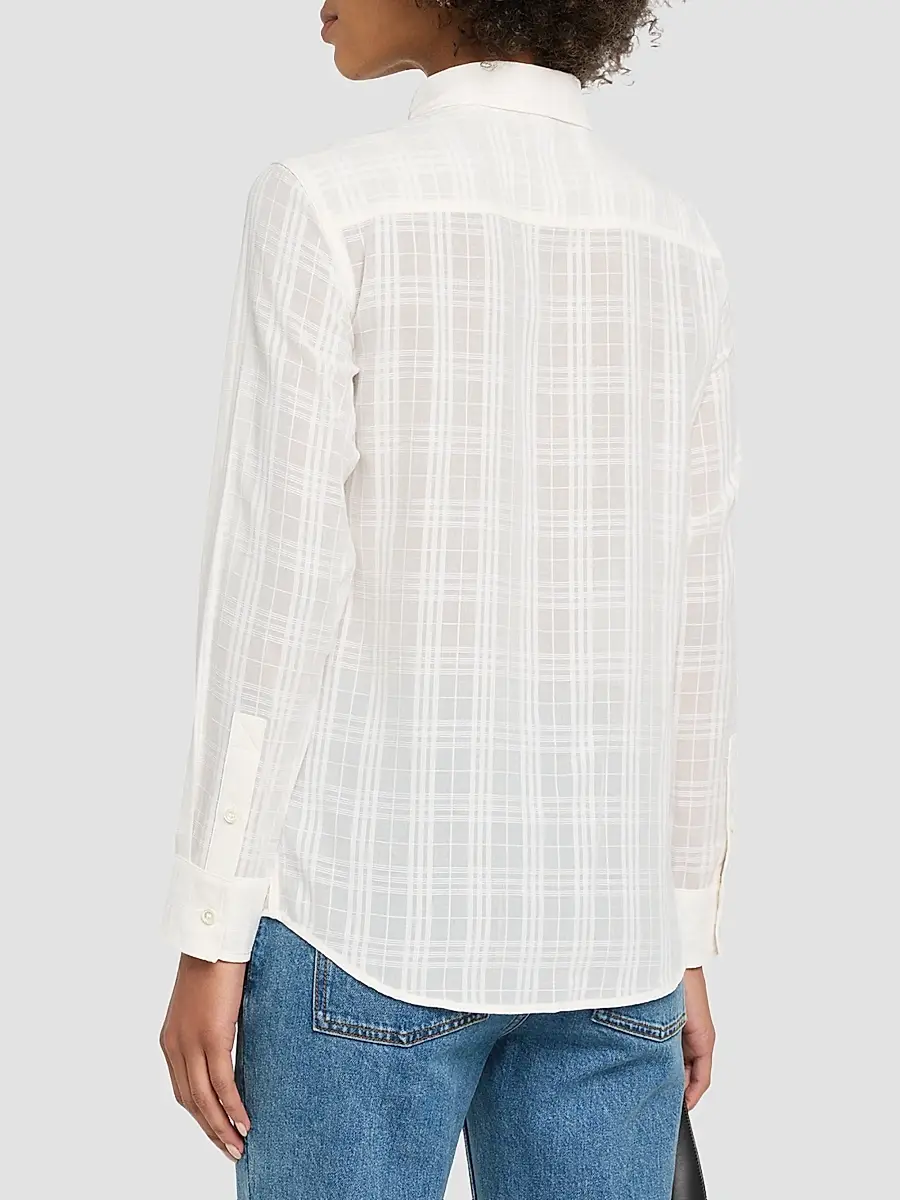 Burberry Women's Emma Check Cotton Shirt | Thumbnail 3 Burberry Women's Emma Check Cotton Shirt | Thumbnail 3