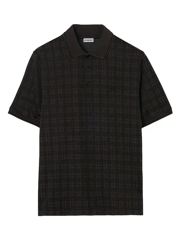 Burberry Men's Pelham Check Polo Shirt | Thumbnail 1 Burberry Men's Pelham Check Polo Shirt | Thumbnail 1
