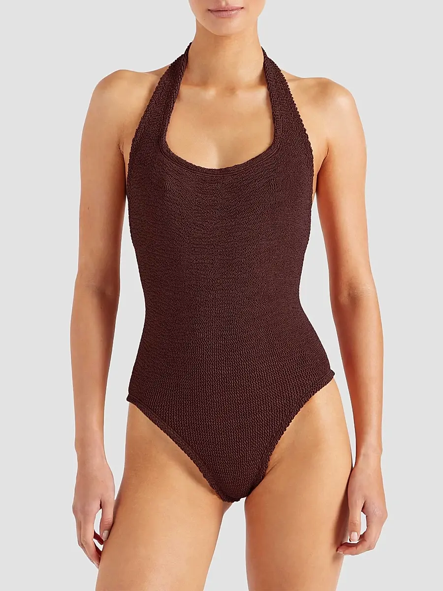 Hunza G Women's Sandy Open-Back One-Piece Swimsuit | Thumbnail 3 Hunza G Women's Sandy Open-Back One-Piece Swimsuit | Thumbnail 3