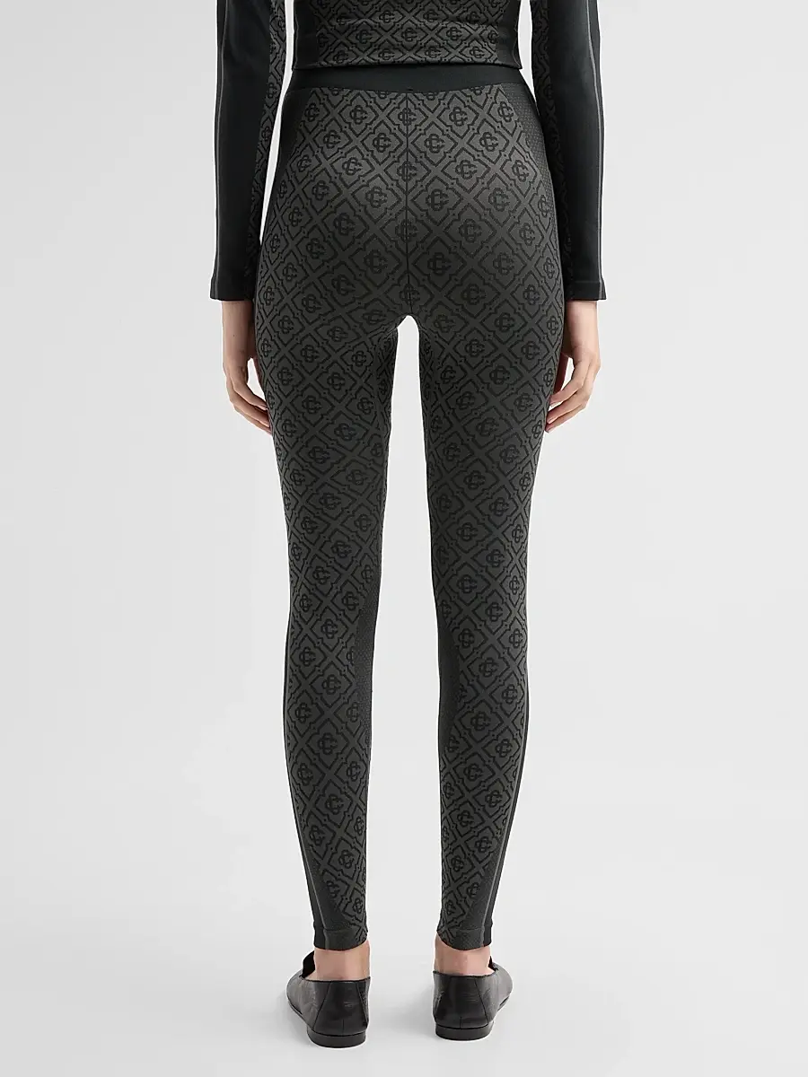 Casablanca Women's Seamless Monogram Leggings | Thumbnail 3 Casablanca Women's Seamless Monogram Leggings | Thumbnail 3