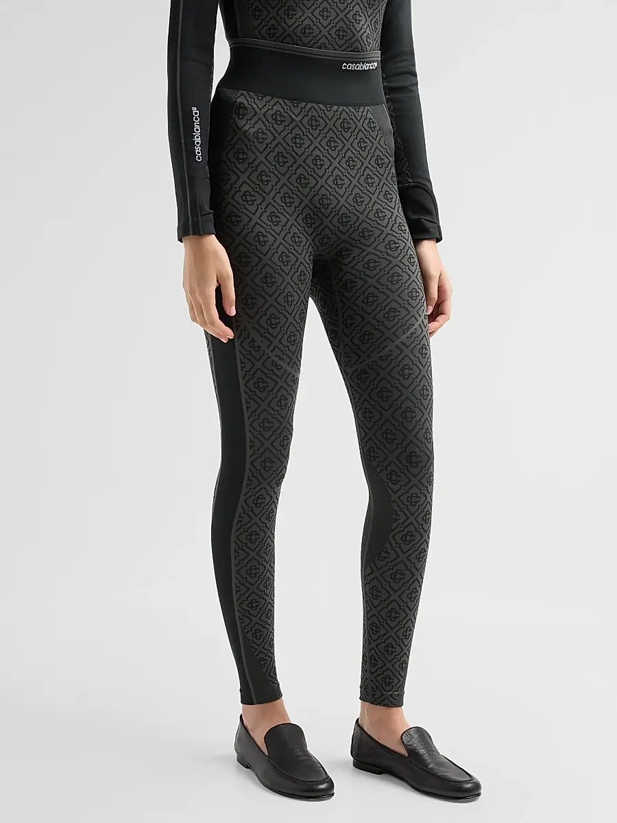 Casablanca Women's Seamless Monogram Leggings | Thumbnail 4 Casablanca Women's Seamless Monogram Leggings | Thumbnail 4