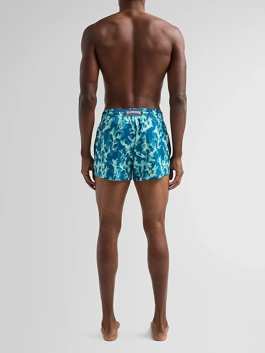 Vilebrequin Men's X-Ray Seaweed Stretch Swim Shorts | Thumbnail 3