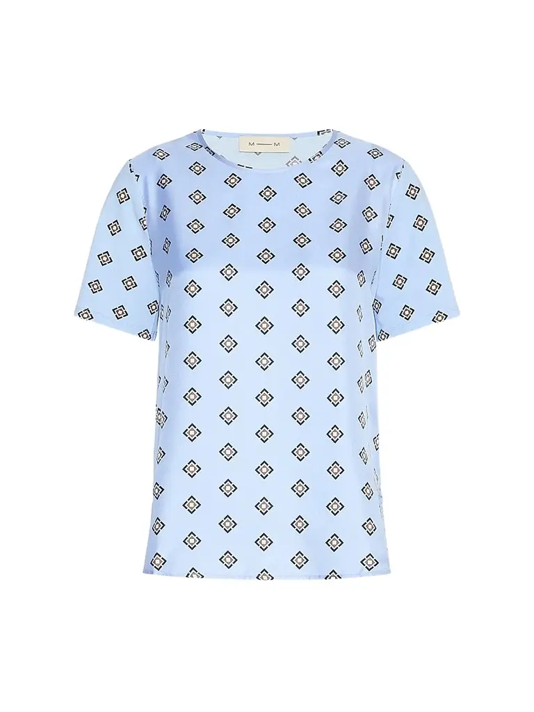 MM Max Mara Women's Printed Cotton Jersey Blouse