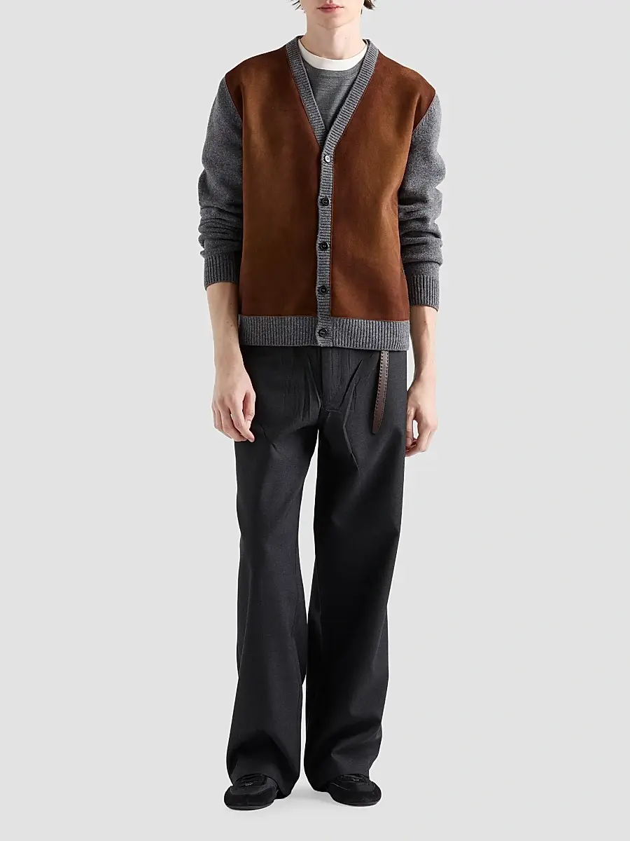 Prada Men's Wool Cardigan | Thumbnail 2 Prada Men's Wool Cardigan | Thumbnail 2