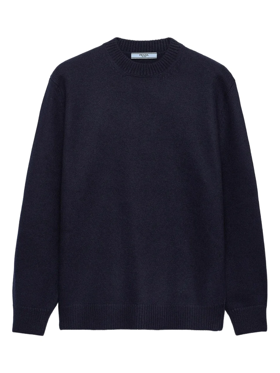 Prada Women's Wool and Suede Sweater - Blue