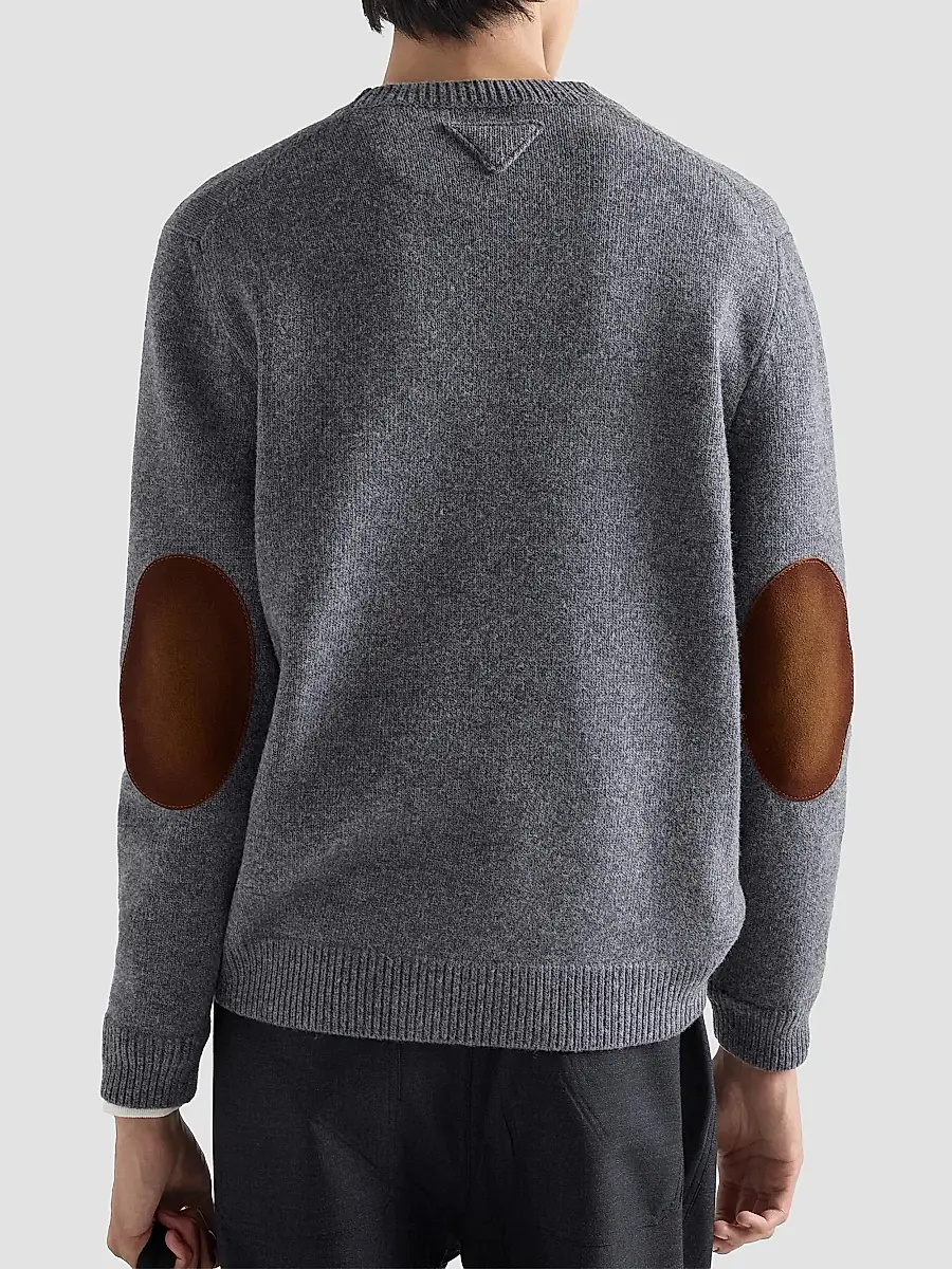 Prada Men's Wool Crewneck Sweater | Thumbnail 4