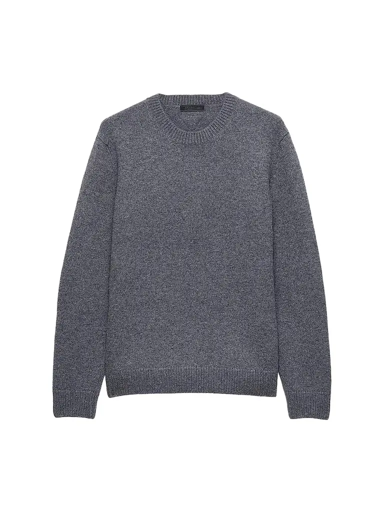 Prada Men's Wool Crewneck Sweater - Grey | Image 1 Prada Men's Wool Crewneck Sweater - Grey | Image 1