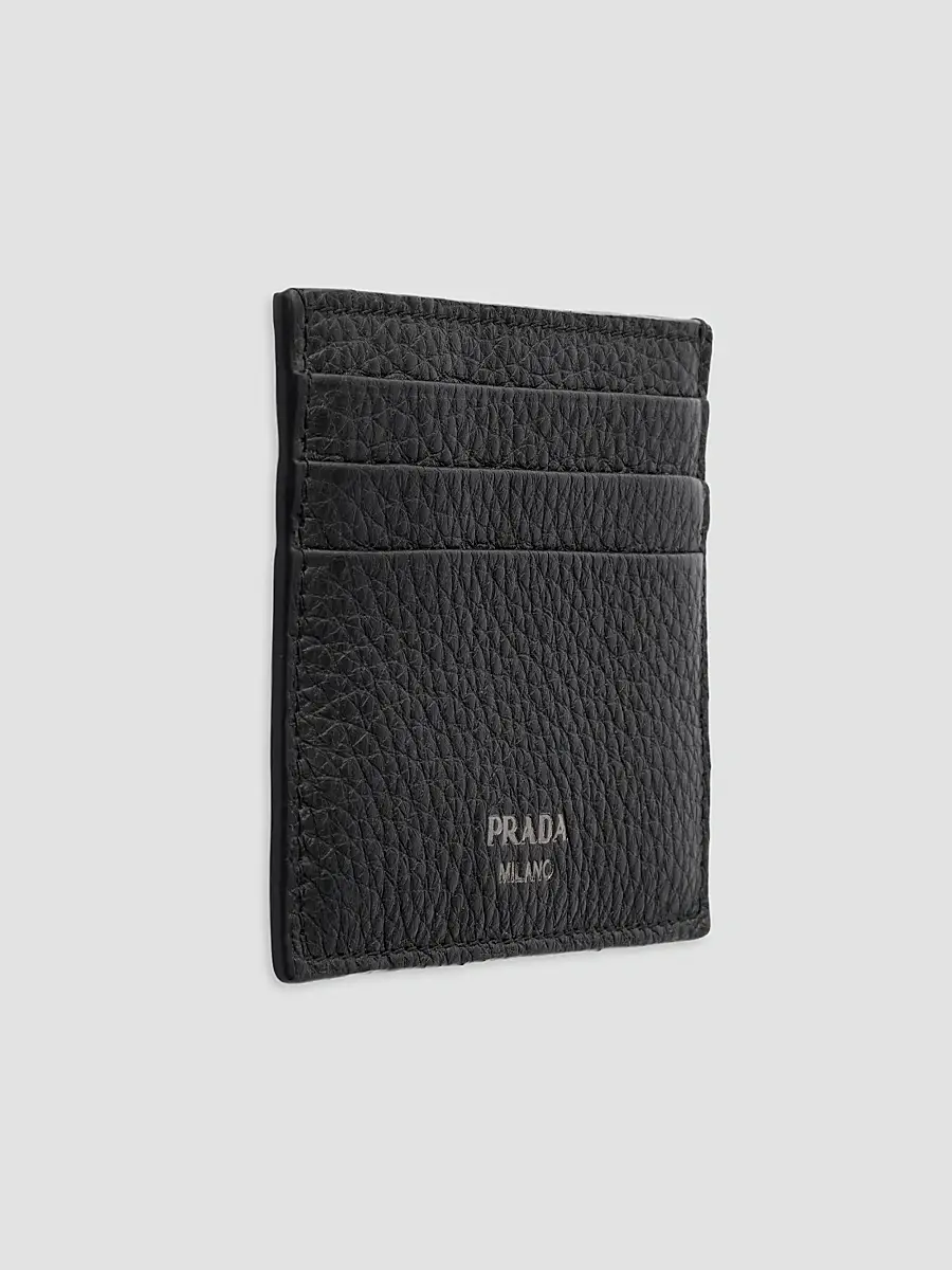 Prada Men's Leather Card Holder | Thumbnail 2 Prada Men's Leather Card Holder | Thumbnail 2