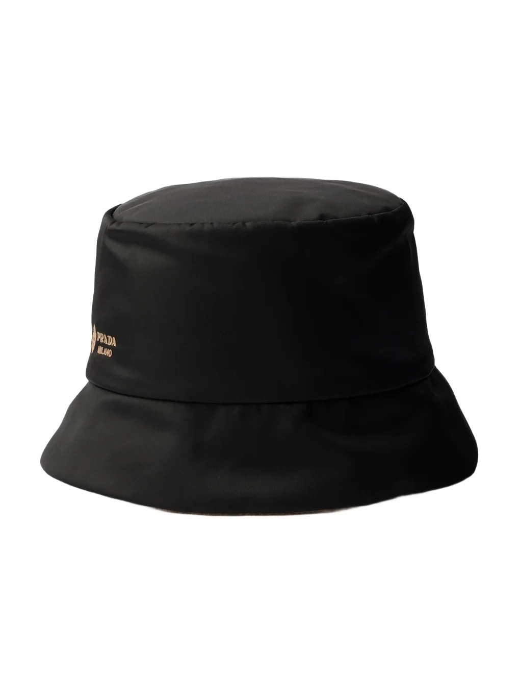 Prada Women's Reversible Nylon and Camel-Hair Bucket Hat