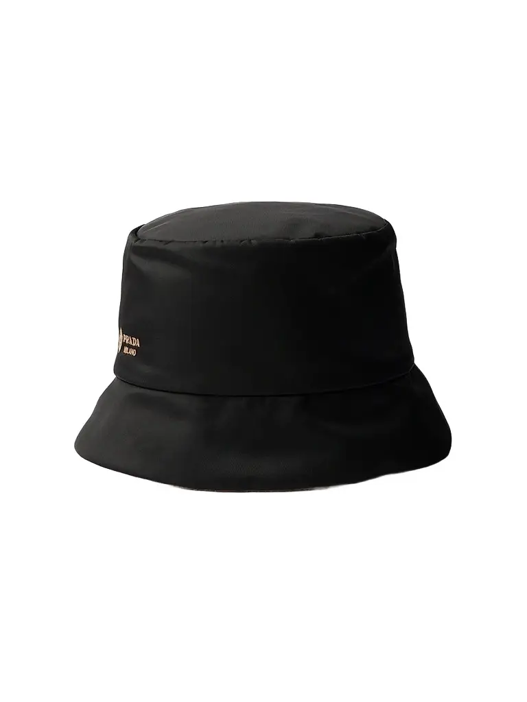 Prada Women's Reversible Nylon and Camel-Hair Bucket Hat - Black - Size Large | Image 1 Prada Women's Reversible Nylon and Camel-Hair Bucket Hat - Black - Size Large | Image 1