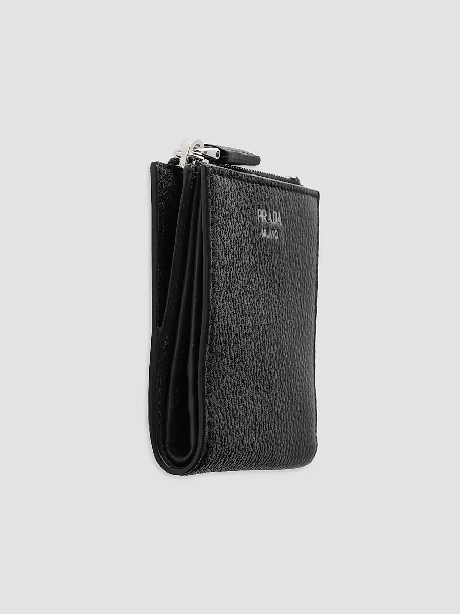 Prada Men's Small Leather Wallet | Thumbnail 4 Prada Men's Small Leather Wallet | Thumbnail 4