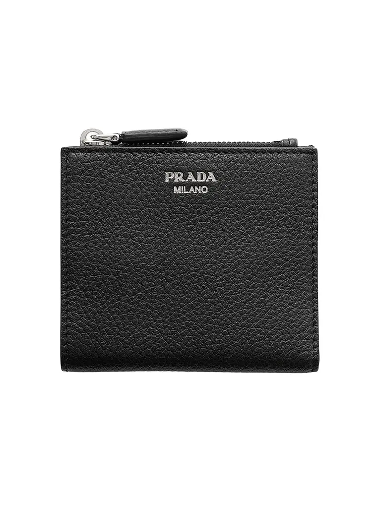 Prada Men's Leather Wallet - Black | Image 1 Prada Men's Leather Wallet - Black | Image 1
