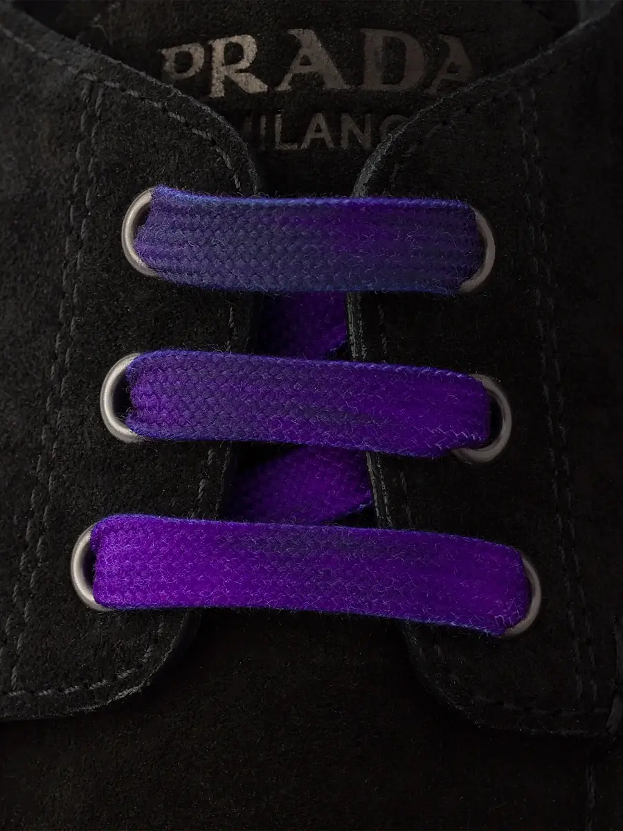 Prada Men's Waxed Suede Lace-up Shoes | Thumbnail 5