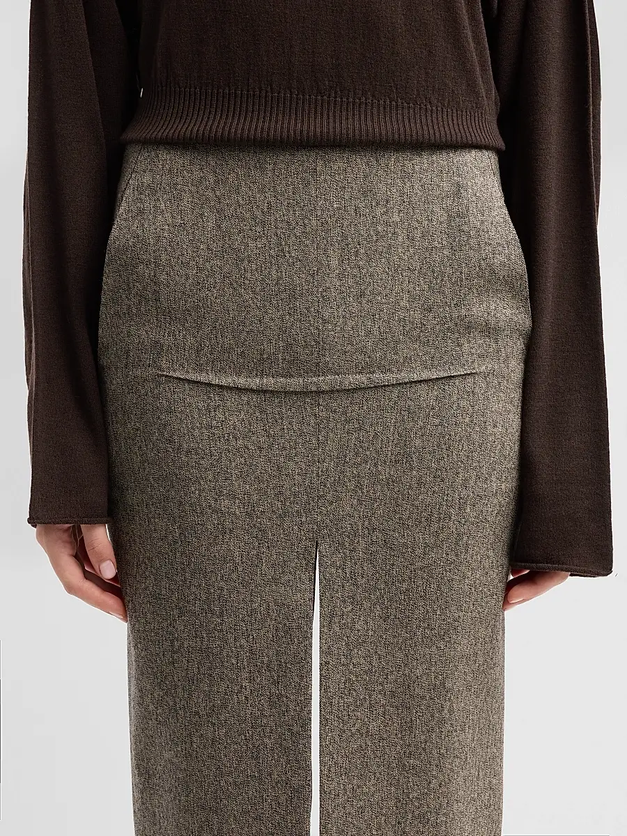Rick Owens Women's Sliced Wool Maxi Skirt | Thumbnail 5 Rick Owens Women's Sliced Wool Maxi Skirt | Thumbnail 5