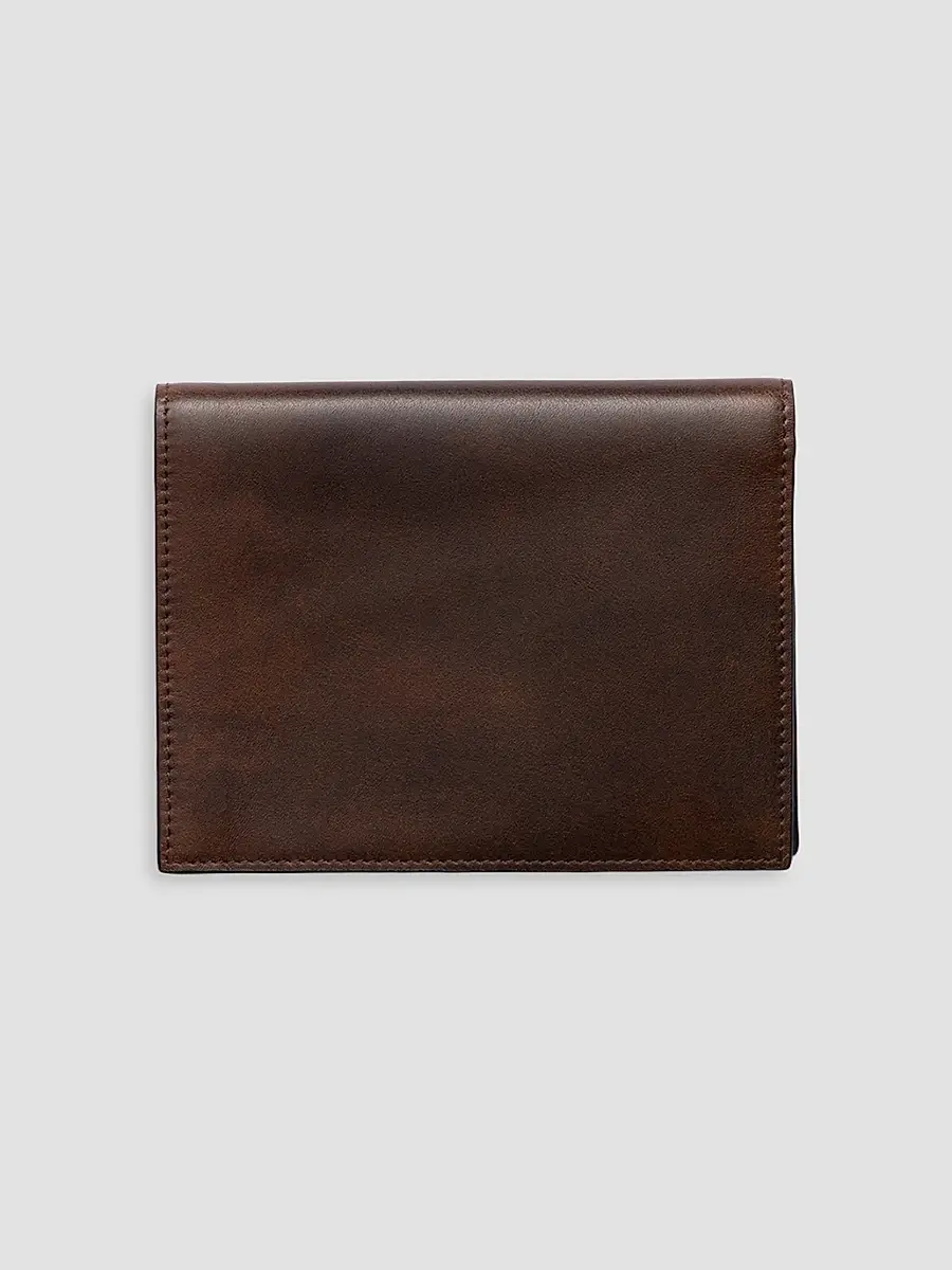 Prada Men's Antiqued Leather Wallet | Thumbnail 3 Prada Men's Antiqued Leather Wallet | Thumbnail 3