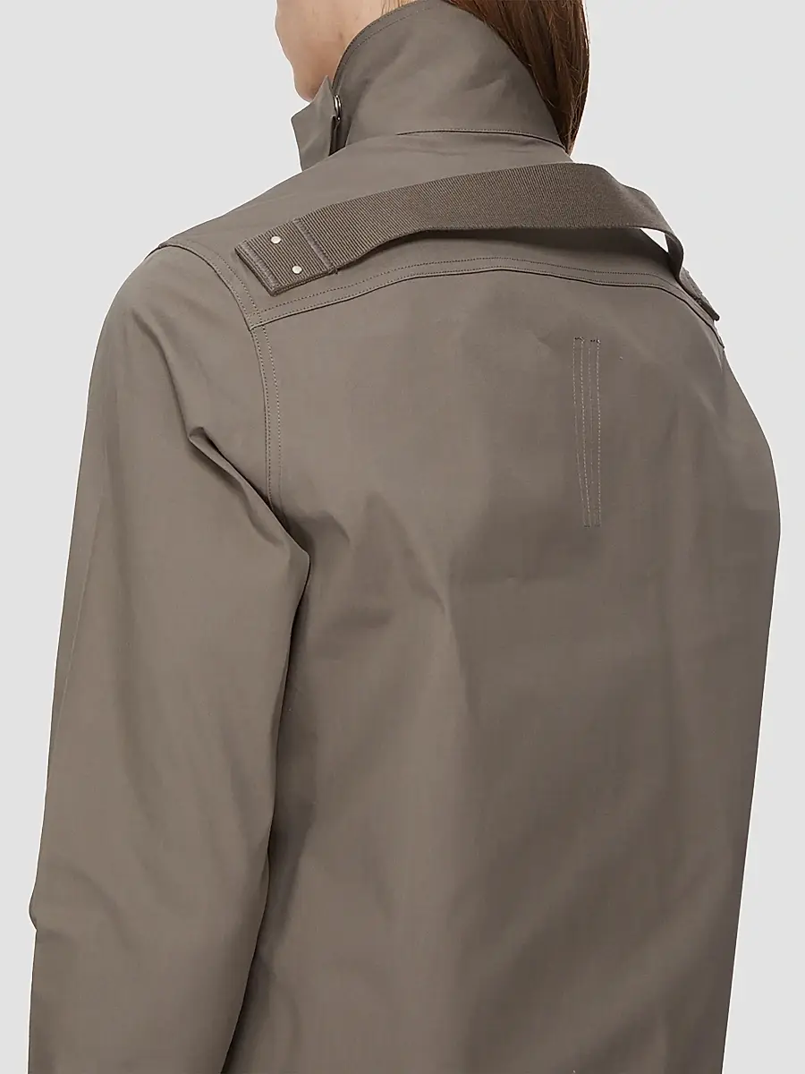 Rick Owens Men's Camicia Stretch-Cotton Shirt | Thumbnail 6 Rick Owens Men's Camicia Stretch-Cotton Shirt | Thumbnail 6