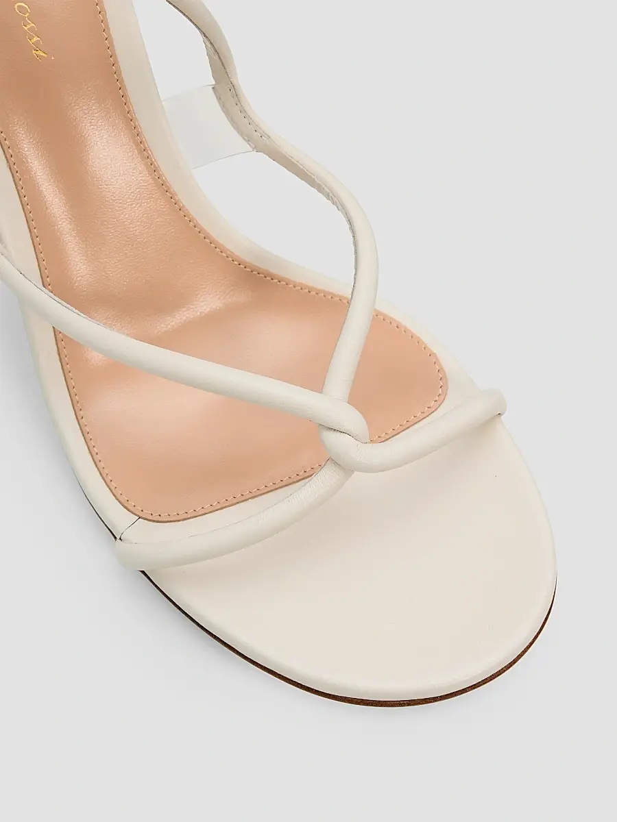 Gianvito Rossi Women's Jungle Mamba 85MM Leather & Rhinestone Sandals - Off White | Thumbnail 5 Gianvito Rossi Women's Jungle Mamba 85MM Leather & Rhinestone Sandals - Off White | Thumbnail 5