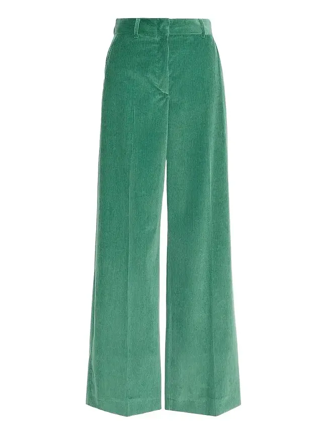Women's Cotton Velvet Wide Trousers