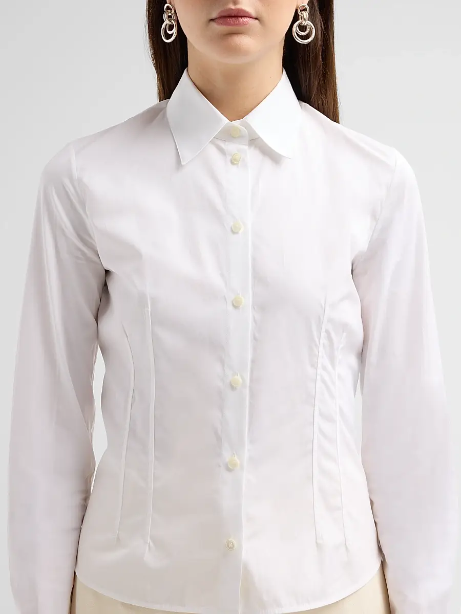 Jil Sander Women's Slim-Fit Cotton Poplin Shirt | Thumbnail 5 Jil Sander Women's Slim-Fit Cotton Poplin Shirt | Thumbnail 5